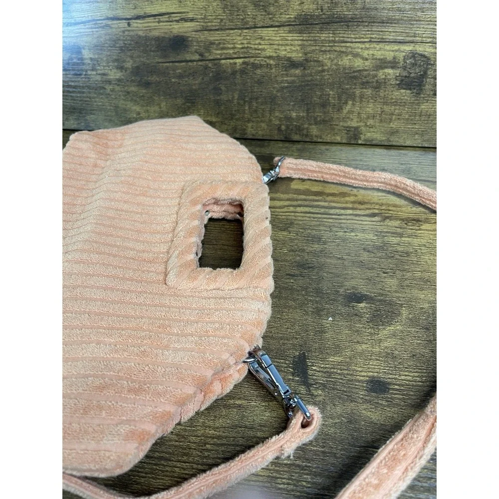 Small Corduroy‎ Tote Bag For Women Mini Crossbody Shoulder Bag, Melon